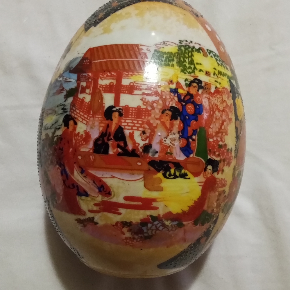 Vintage Royal Satsuma Egg 5 " .